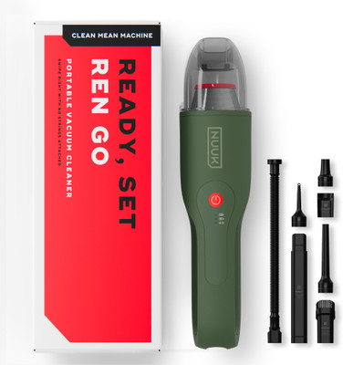 Nuuk REN GO Cordless Car Vacuum Cleaner | 11000 PA | 2X More Suction Power | Compact Car Vacuum Cleaner(Tundra Green)