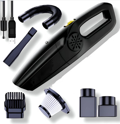 GK-JLPV PowerMop Hyper Suction Home Car Vacuum for Deep Cleaning with Germ Guard Tech Car Vacuum Cleaner with 2 in 1 Mopping and Vacuum, Anti-Bacterial Cleaning(Black)
