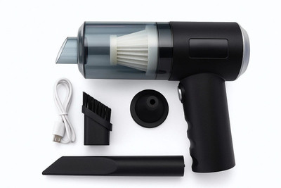 QuackQuack Traders 3-in-1 Portable Mini Vacuum Cleaner – Cordless Handheld Vacuum (AS-228) Hand-held Vacuum Cleaner(Black)