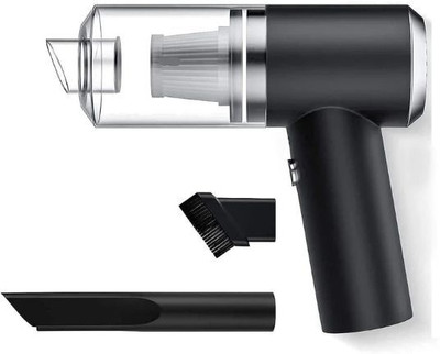 khatu sales kht-vcm19 Car Vacuum Cleaner with Reusable Dust Bag (Google Assistant)(Black)