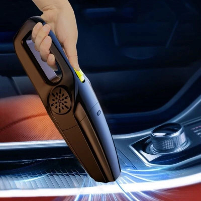 EVETIS Portable Car & Home Cleaning Vacuum DC 12V, Wet and Dry Wireless vacuum cleaner Cordless Vacuum Cleaner with 2 in 1 Mopping and Vacuum, Anti-Bacterial Cleaning, Swappable Battery(Black)
