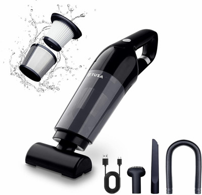 Tusa Brushless Motor High Power Car Vacuum Cleaner(Black)