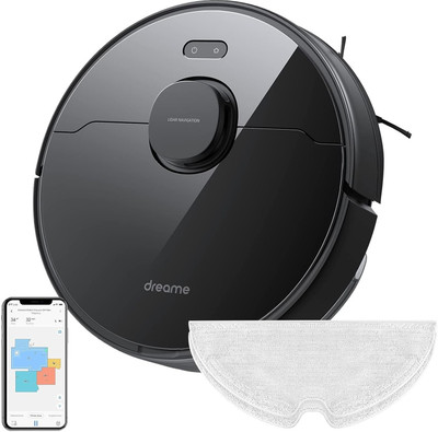 Dreame RLD33GA/D9 MAX Robotic Floor Cleaner (WiFi Connectivity)(Black gold)