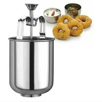 Nishoya Stainless Steel Medu Vada Maker Machine with Stand for Kitchen Vada Maker