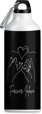 DojaBeauty 600 ml Aluminium Sipper(Pack of 1, Black)
