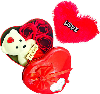 Piybha Store Artificial Flower, Soft Toy Gift Set