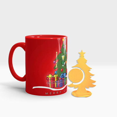 Fifth and Moon C-RT-TREE-11 Ceramic Coffee Mug(320 ml, Pack of 2)