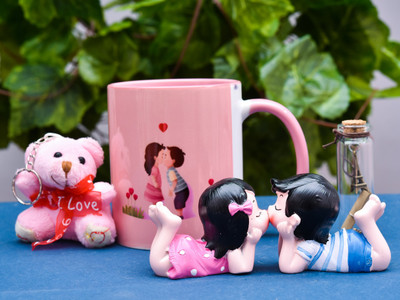 THE CLICK INDIA Mug, Showpiece, Soft Toy, Message Pills, Comb Gift Set