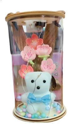 pidical Artificial Flower, Lamp Gift Set