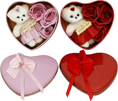 shyam gifts Soft Toy, Artificial Flower Gift Set