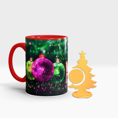 Fifth and Moon C-RT-TREE-01 Ceramic Coffee Mug(320 ml, Pack of 2)