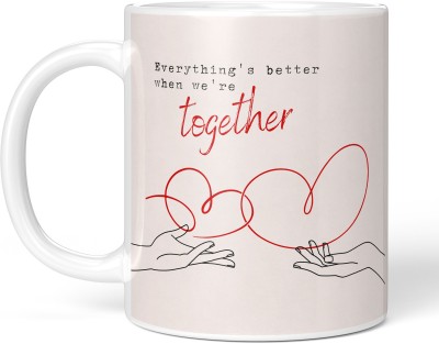 TrendoPrint Printed Coffee 350ML Gift for Valentines Day | Couples | Hubby Wife--V25WM2 Ceramic Coffee Mug(350 ml)