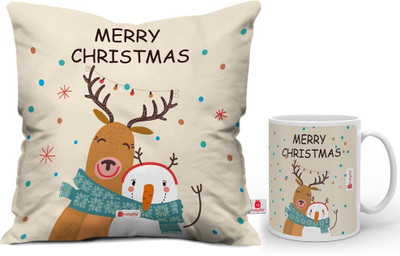 Indigifts Cushion, Mug Gift Set