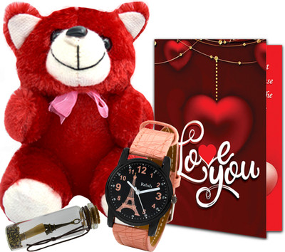 Avirons Greeting Card, Soft Toy, Watch, Message Pills Gift Set
