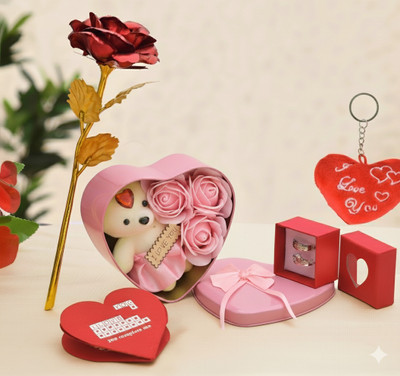 PRIDE STORE Artificial Flower, Jewellery, Keychain, Soft Toy, Greeting Card Gift Set