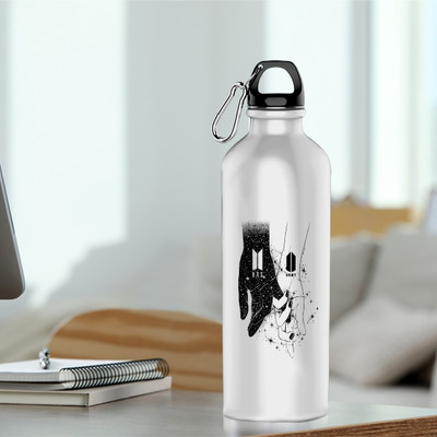 k1gifts 600 ml Aluminium Sipper(Pack of 1, White)