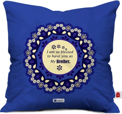 Indigifts Satin Cushions Cover(40 cm*40 cm, Blue)