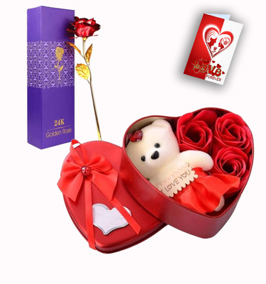 Aakriti Creation Artificial Flower Gift Set