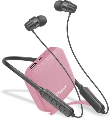 TP TROOPS Valentines Day Gift Combo Neckband with Power bank-Valentine Gifts for Boyfriend Bluetooth & Wired Headset(Black, In the Ear)