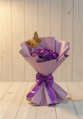 MOBOMAKES Artificial Flower Gift Set