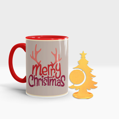 Fifth and Moon C-RT-TREE-05 Ceramic Coffee Mug(320 ml, Pack of 2)