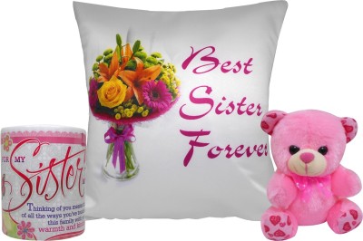 Saugat Traders Mug, Soft Toy, Cushion Gift Set