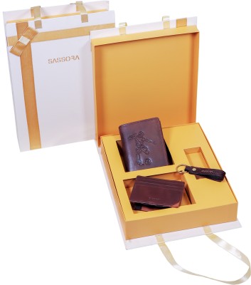 Sassora Wallet, Keychain, Card Holder Gift Set