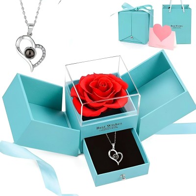 DANAVBOX Jewellery, Artificial Flower, Greeting Card, Showpiece Gift Set