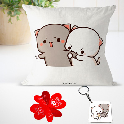 Cronkraft Cushion, Keychain, Greeting Card Gift Set