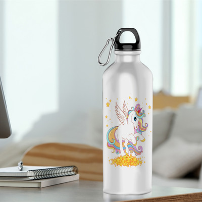 k1gifts 600 ml Aluminium Sipper(Pack of 1, White)