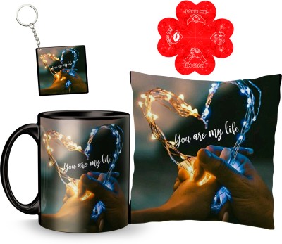 Dreamlivproducts Cushion, Mug, Keychain, Greeting Card Gift Set