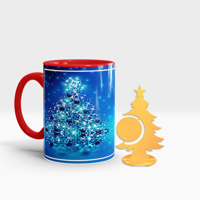 Fifth and Moon C-RT-TREE-40 Ceramic Coffee Mug(320 ml, Pack of 2)