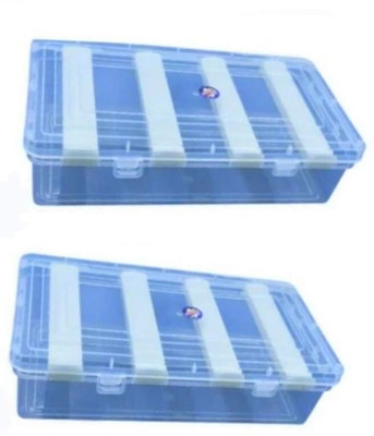 MMTRAADERSD Adjustable 4 Rod Bangle Box Organizer Jewellery Storage Display Box Bangles ,Chudi ,Bracelet And Kada Box Vanity Box(Clear, White)