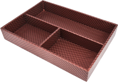 PREMSONS Portable Leatherette Layer Multi-Purpose Vanity Box(Maroon)
