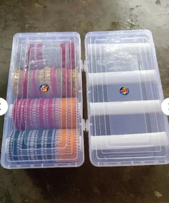 UNITY GLASS EMPORIUM BANGLE BOX (B) Hardware Box: Can hold nuts, bolts, or small tools. Vanity Box(TRANSPARENT CLEAR)