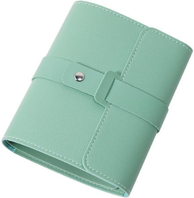AweStuffs Earring Holder Organizer, Jewelry Organizer, Pu Leather Travel Jewelry Organizer Earings Holders Vanity Box(Green)