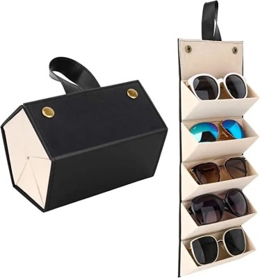 Ezliving Sunglasses Organizer Box Sunglasses Organizer Box Vanity Box(Black)