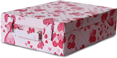 DRSP 4 Roll Love Print Box For Bangles Bangle Box Vanity Box(White, Red)