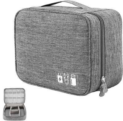 GOCART Multi-purpose Makeup Organizer Waterproof Dopp Grooming Kit Travel Toiletry Kit(Grey)