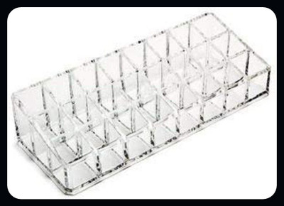 HANSHIKA ENTERPRISES New 24 Compartment Polish Holder Vanity Box (transprant) Polish Holder Vanity Box(transprant)