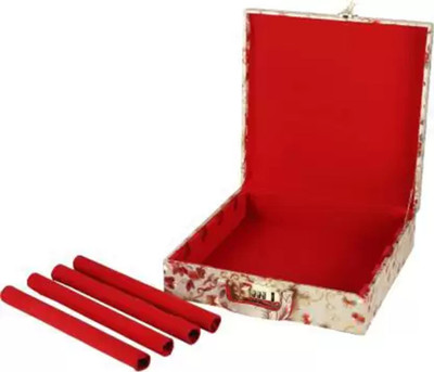 CGC Premium Quality Bangle Box With 4 Rods And Number Lock system To Carry Bangles. Storage Box, bangle box Vanity Box(Multicolor)