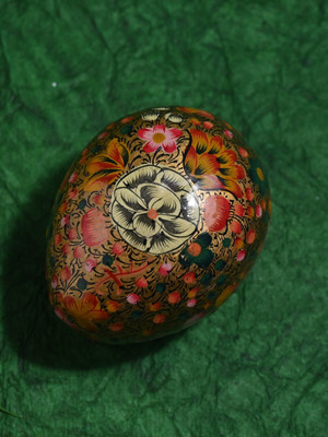 Avish World Egg Shape kashmiri Box box Vanity Box(Multicolor)