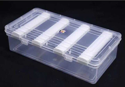 INAB Clear Plastic Bangle Box, 4 Compartments PACK OF 1 Chudi Organizer For Storage Vanity Box(Clear)