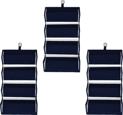Aavni Multipurpose Earring Folder (Blue) Vanity Box(Blue)