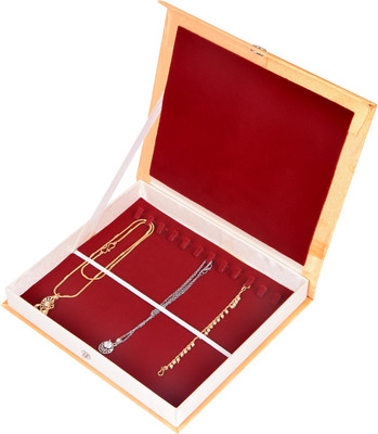 HARITHA CREATIONS Red Chain Box (8:7inch) Chain Holder Box Chain Organiser CHAIN HOLDER Vanity Box(Red)