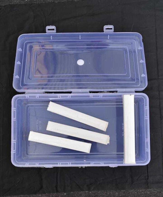 INAB Clear Plastic Bangle Box, 4 Compartments PACK OF 1 Jewellery Box For Travelling Bride,Chudi Organizer For Storage Vanity Box(Clear)