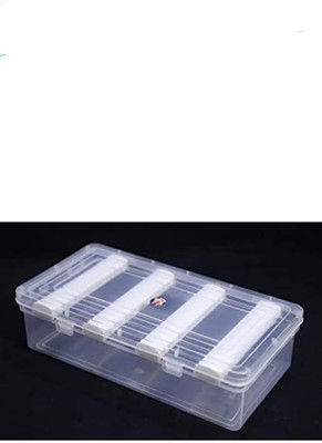 MMTRAADERSD Adjustable 4 Rod Bangle Box Organizer Jewellery Storage Display Box Bangles ,Chudi ,Bracelet And Kada Box Vanity Box(Clear, White)