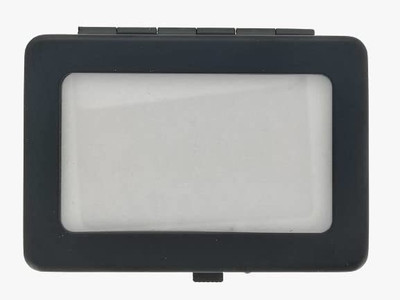 SR ENTERPRISE Gemstone Display Box Case Holder Show Container Metal Pack of 1 (Rectangular) Storage box Vanity Box(Silver)