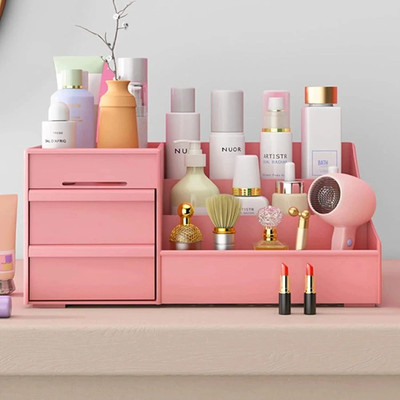 octane Cosmetics, Makeup Items Box 314 Makeup Organiser Vanity Box(Pink)