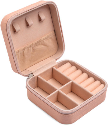 Yellow Chimes Jewellery Organisers Storage Box Jewellery Vanity Box(Peach)
